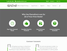 Tablet Screenshot of flyersdirect.com
